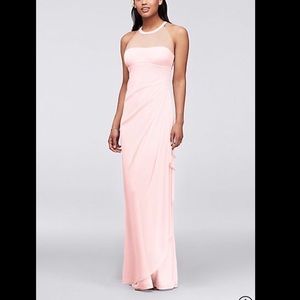 Light pink bridesmaid dress